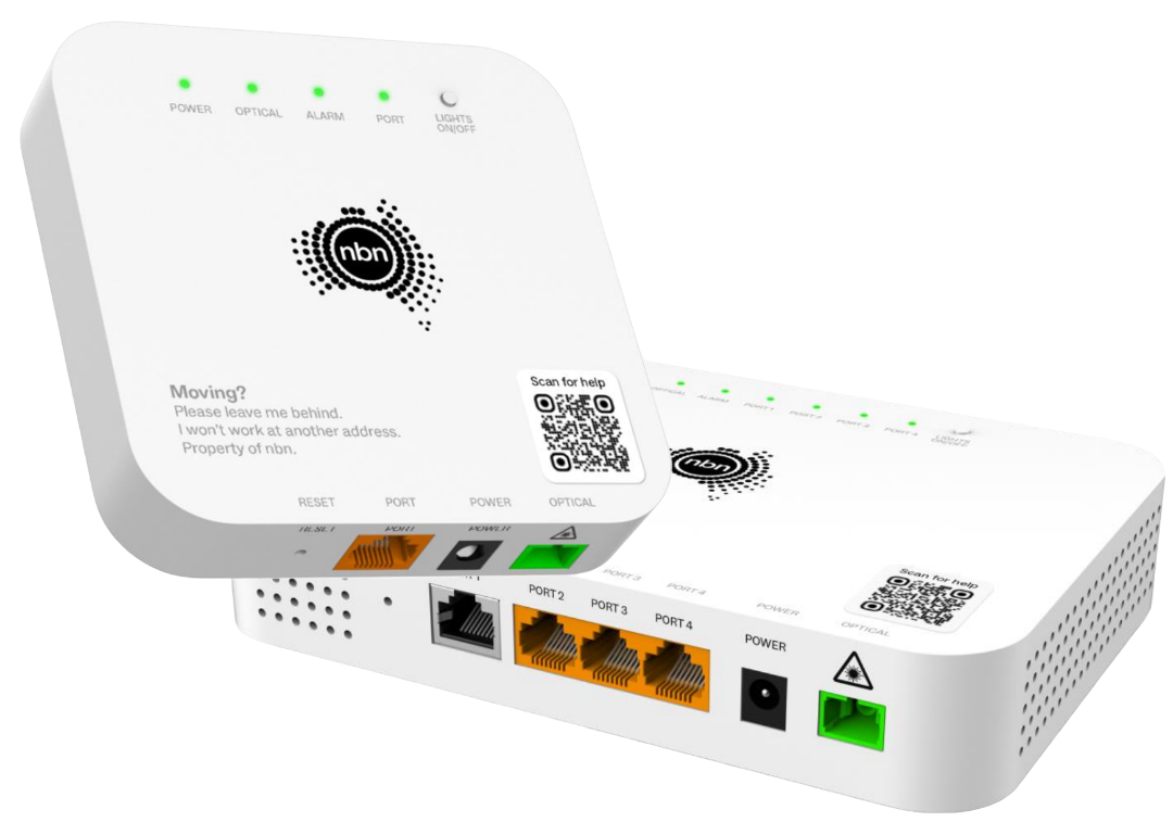 New NBN FTTP Network Termination Device (NTD) used in Accelerate Great
                     upgrade — compact, energy-efficient hardware designed for multi-gigabit fibre
                     connections