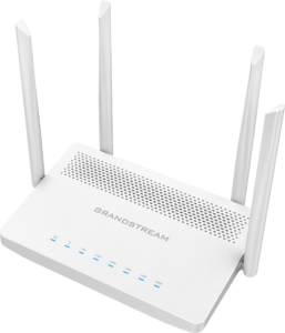 Grandstream GWN7052 Wi-Fi router with four antennas for high-speed NBN connectivity.
